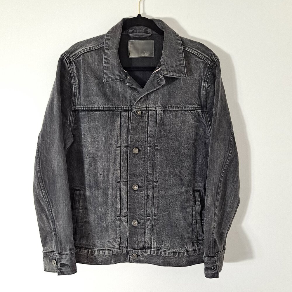 Taylor Stitch Dispatch Jacket Organic Cotton Black Denim  40 M Fits L+